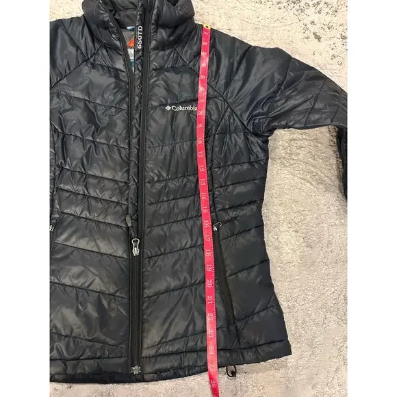 Women's Columbia Turbo Down Omni-Heat Dark Navy Jacket Coat Sz. Medium - Picture 10 of 10